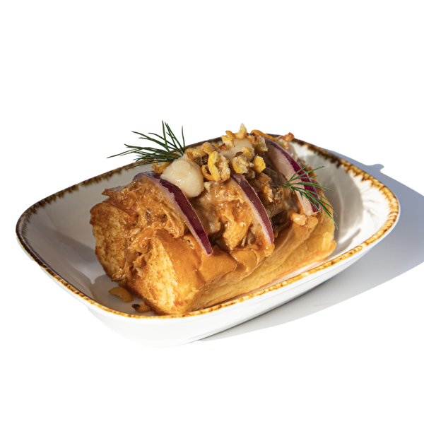 Roast chicken brioche